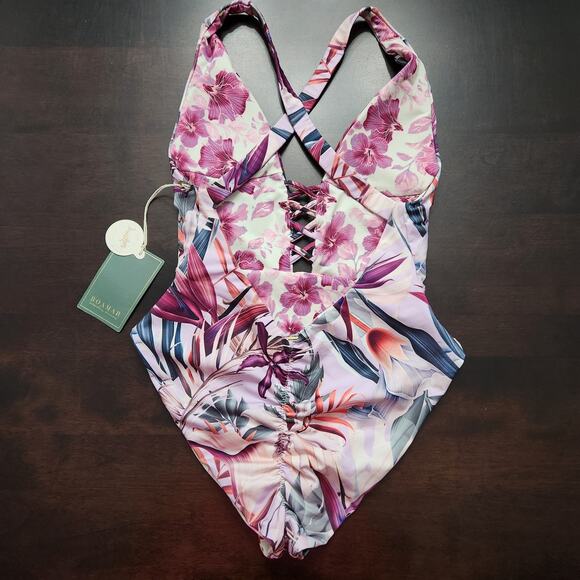 NWT Boamar Samba Tropical One Piece Swimsuit Size Small - Picture 4 of 5